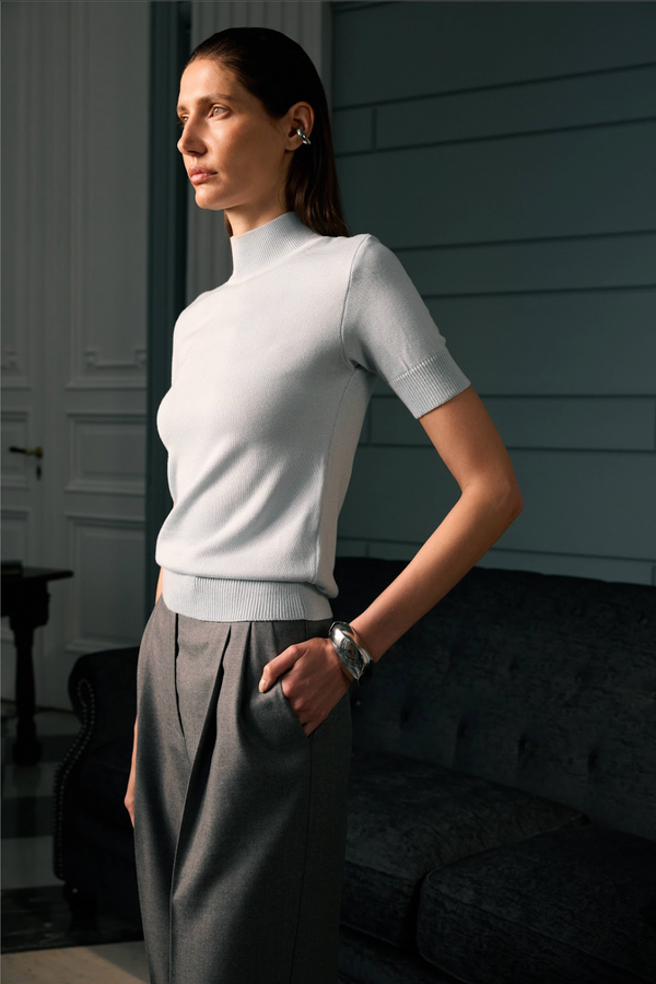 Гольф з коротким рукавом sky blue