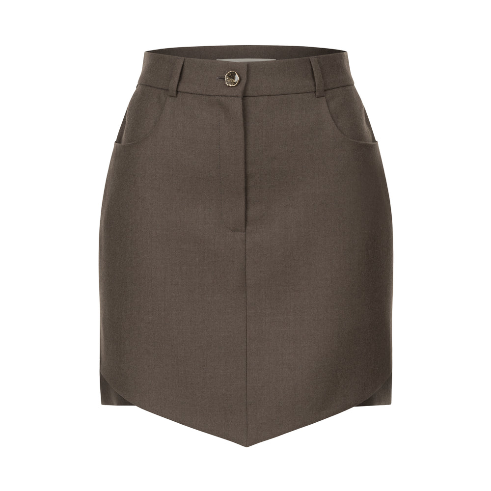 Міні-спідниця асиметрична terra