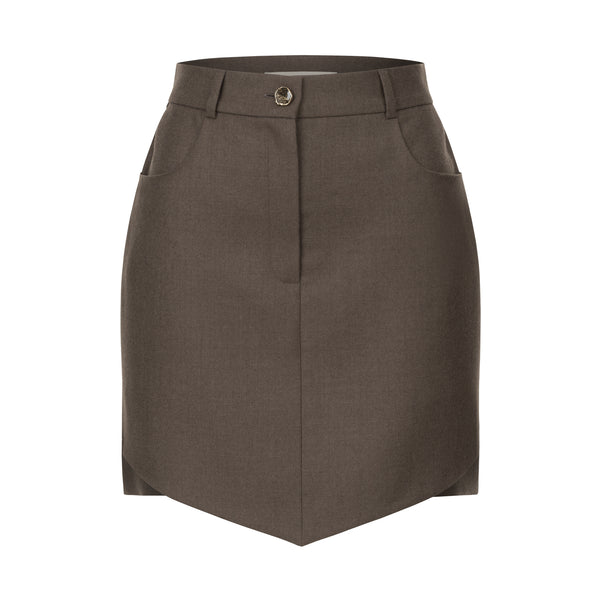 Міні-спідниця асиметрична terra