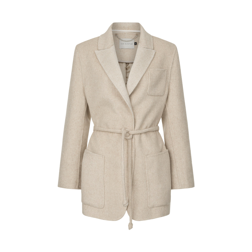 Пальто-жакет беж