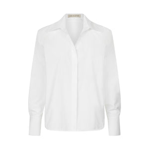 Біла сорочка з чіткою лінією плеча pure