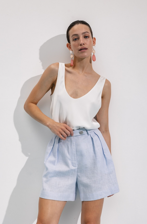 Топ Slip white