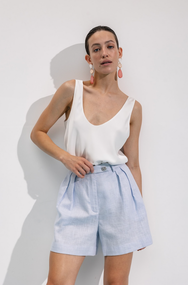 Топ Slip white