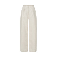 LINEN NUDE PANTS