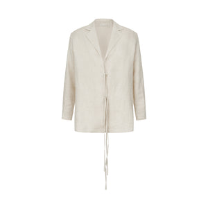 LINEN NUDE JACKET