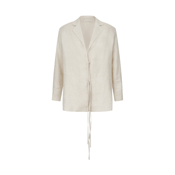 LINEN NUDE JACKET