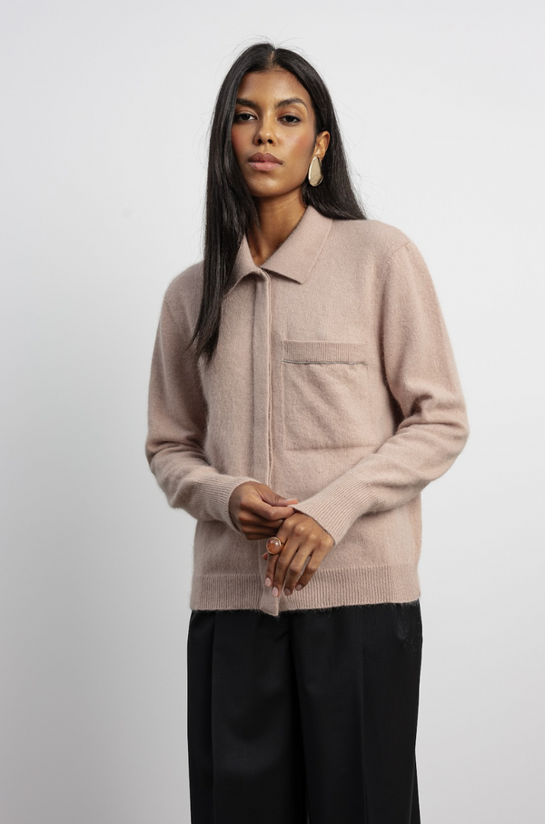 В'язана сорочка Silen молочно-мигдалева