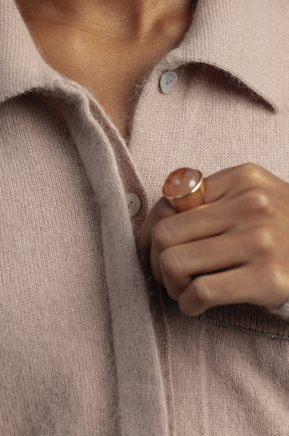 В'язана сорочка Silen молочно-мигдалева