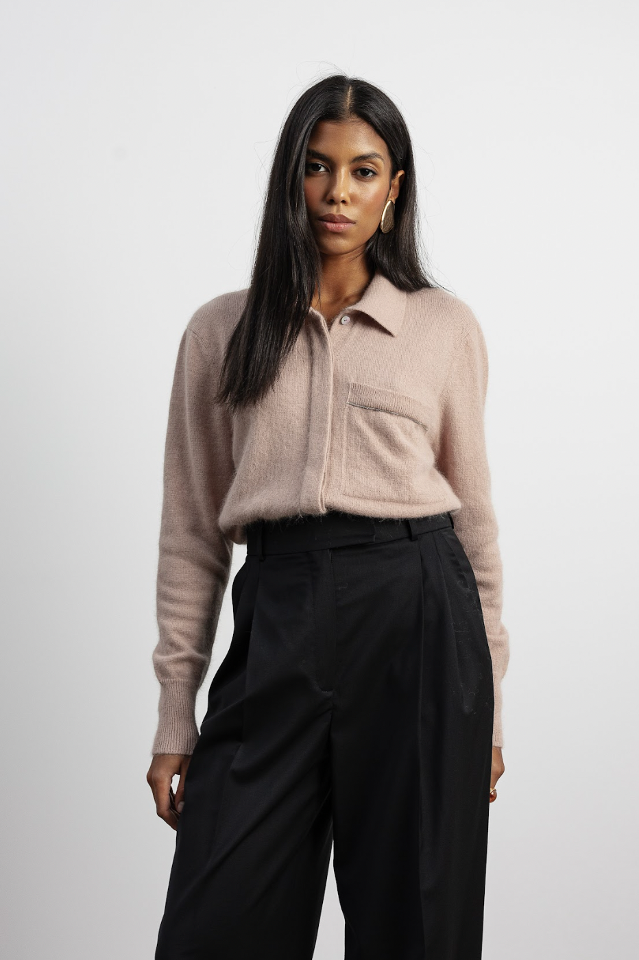 В'язана сорочка Silen молочно-мигдалева