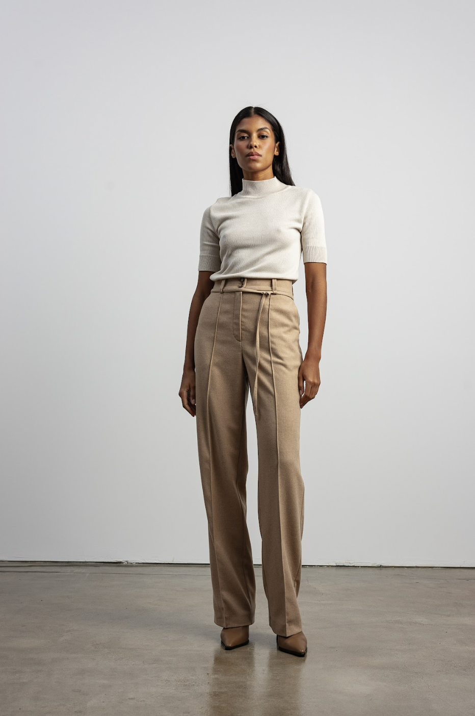 Брюки теплі в кольорі Camel Puff