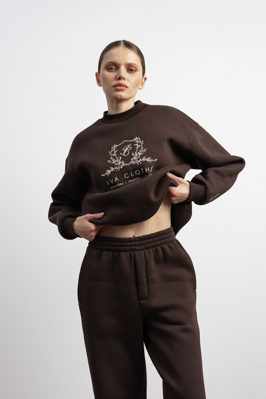 Штани джогери шоколад