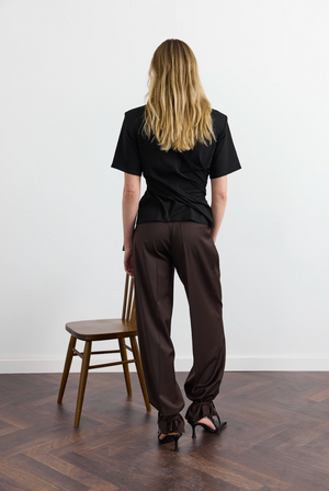 Футболка з Драпіруванням Чорна