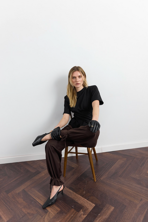 Футболка з Драпіруванням Чорна