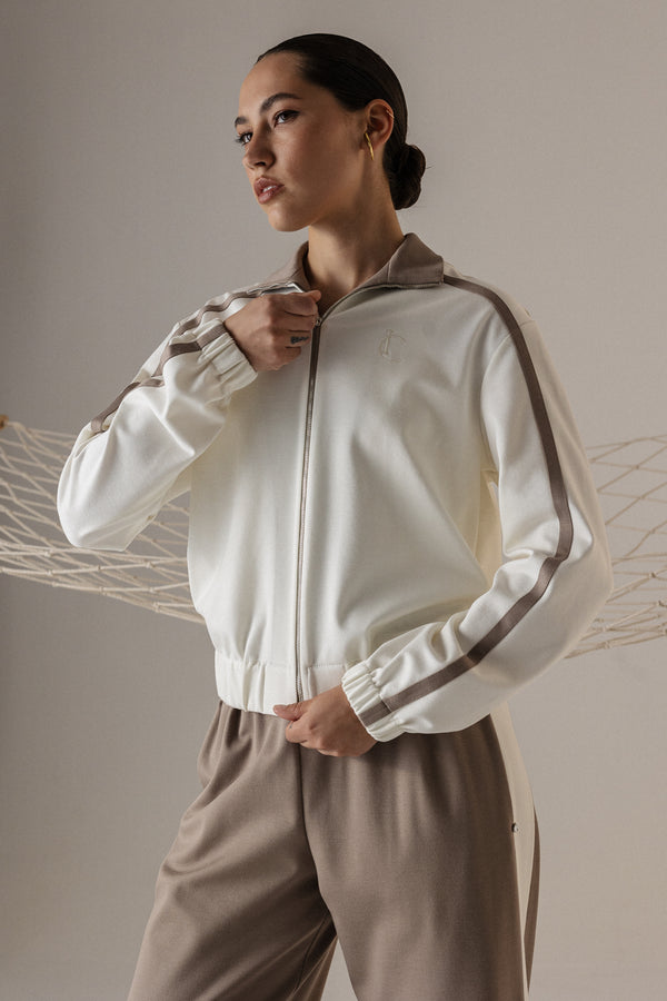 GRACE SET TAUPE TOPPER WITH ZIPPER