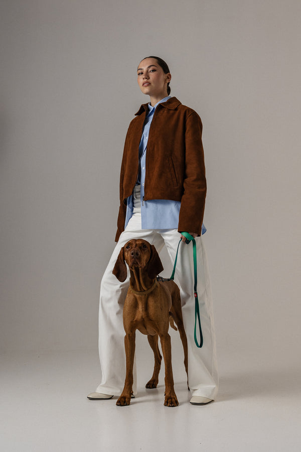NATURAL SUEDE JACKET
