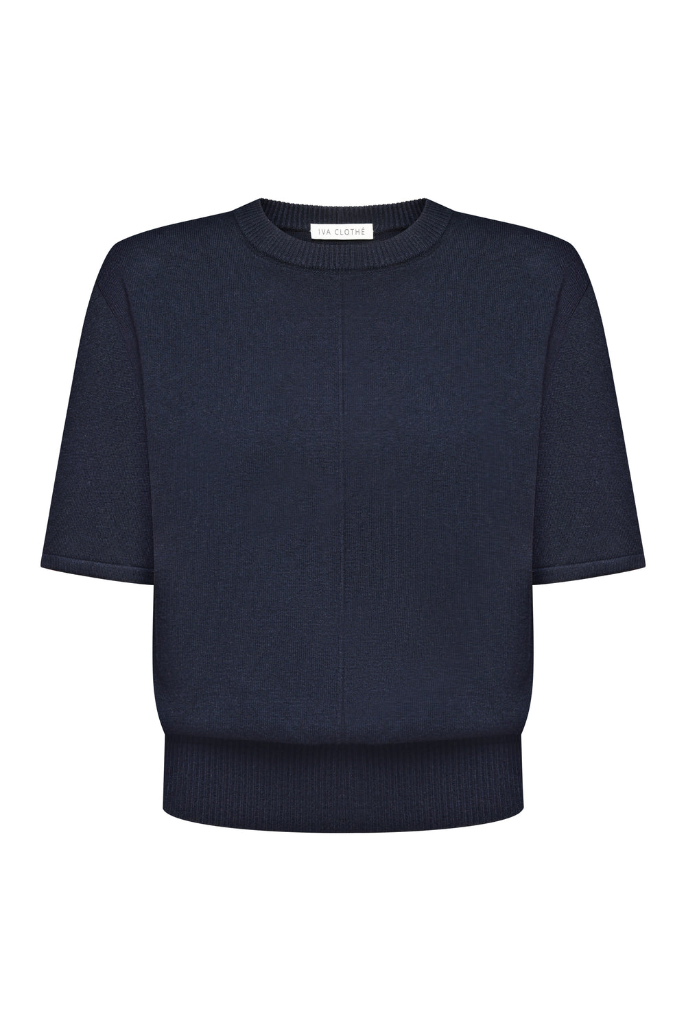 В’язана футболка Essentia Knit Синя