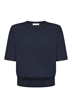 В’язана футболка Essentia Knit Синя
