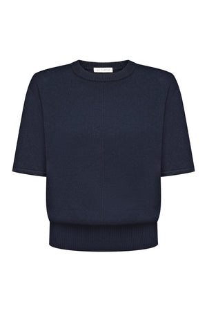 В’язана футболка Essentia Knit Синя