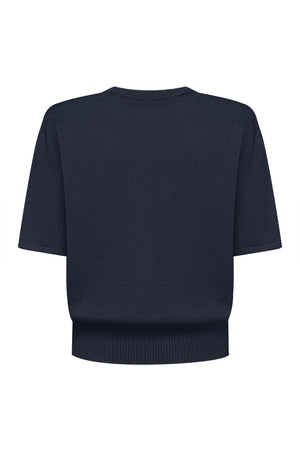 В’язана футболка Essentia Knit Синя
