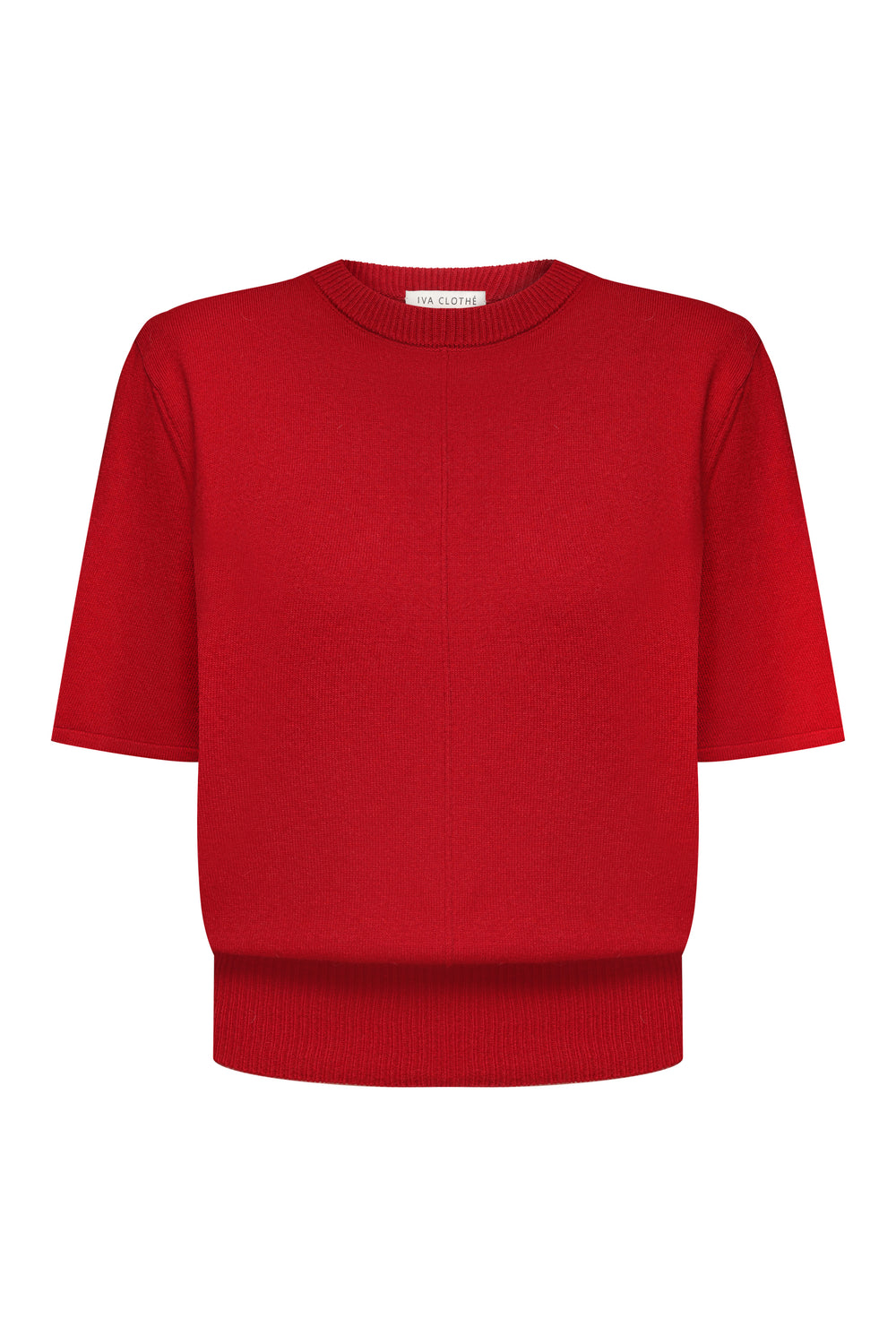 В’язана футболка Essentia Knit Бордо