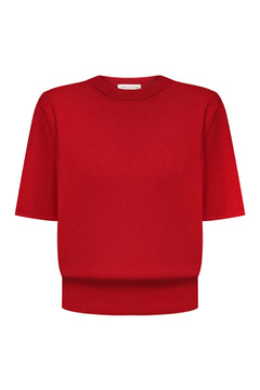 В’язана футболка Essentia Knit Бордо