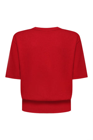 В’язана футболка Essentia Knit Бордо
