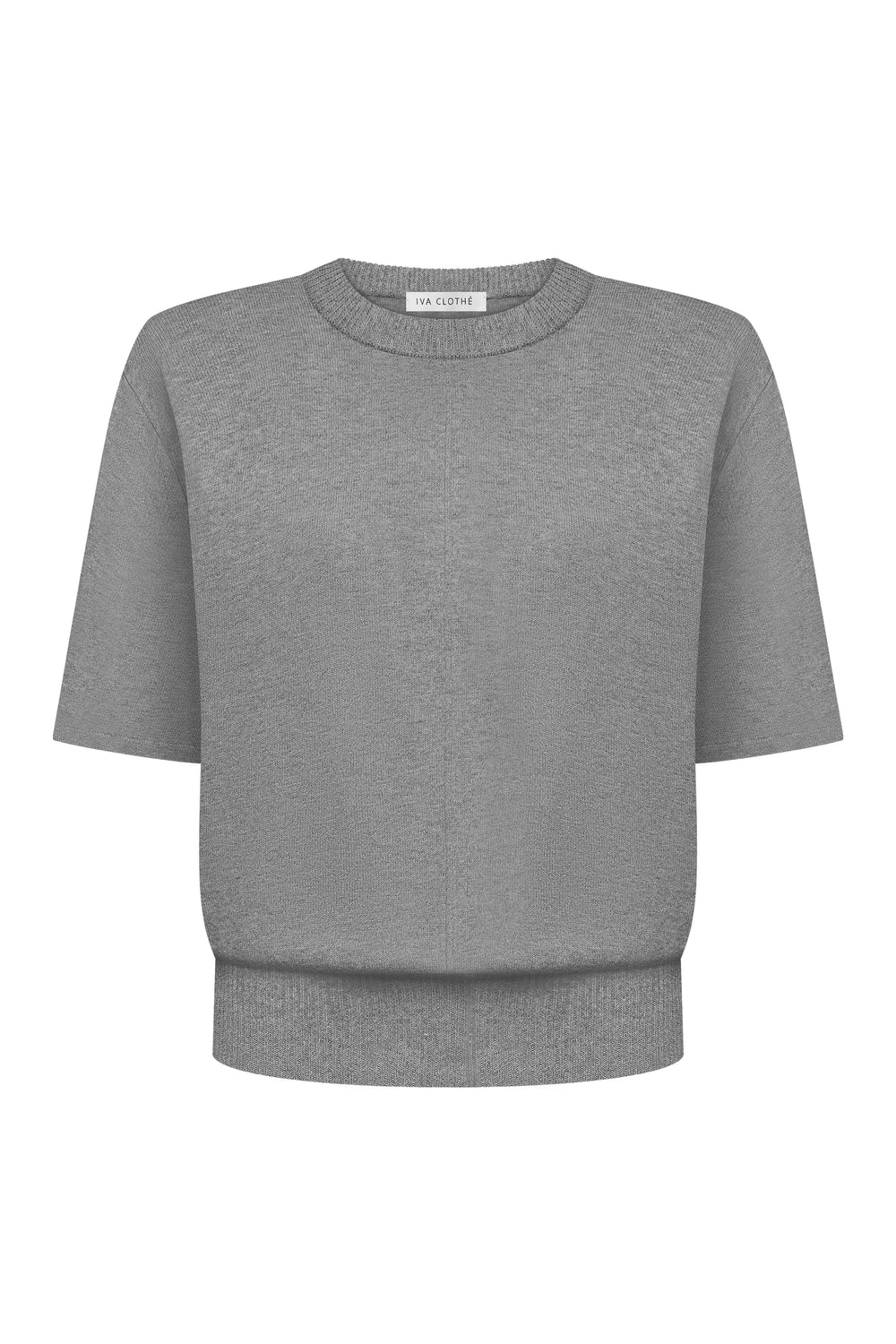 В’язана футболка Essentia Knit Сіра