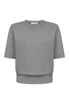 В’язана футболка Essentia Knit Сіра