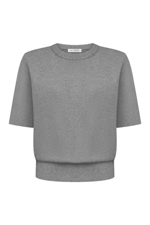 В’язана футболка Essentia Knit Сіра