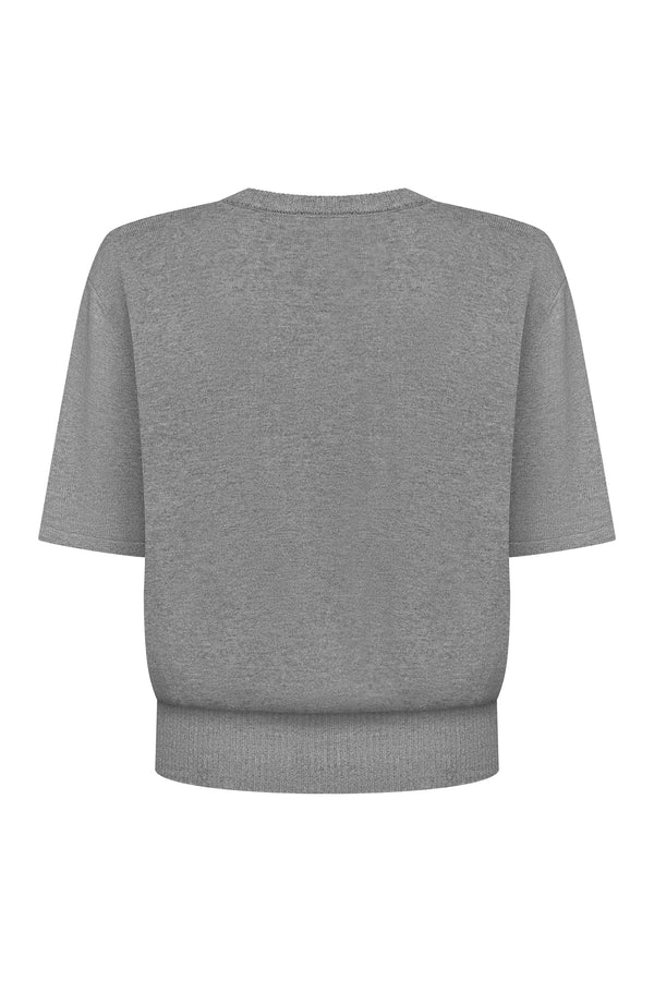 В’язана футболка Essentia Knit Сіра