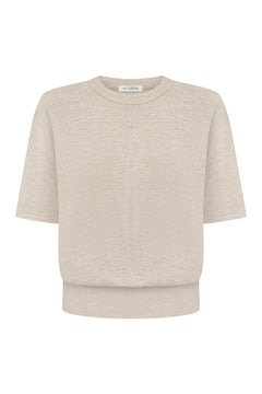 В’язана футболка Essentia Knit Льон