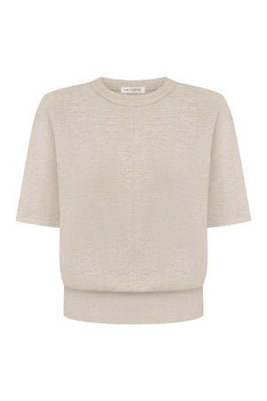 В’язана футболка Essentia Knit Льон