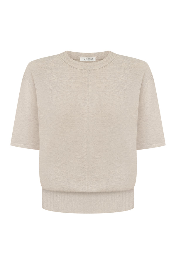 В’язана футболка Essentia Knit Льон