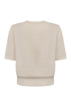 В’язана футболка Essentia Knit Льон
