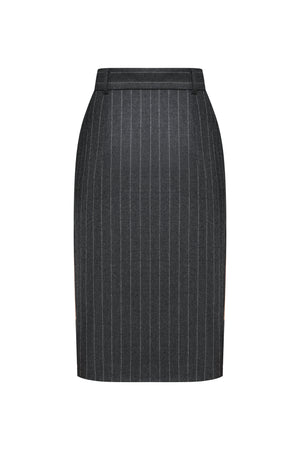 Спідниця Grey Wool Stripe