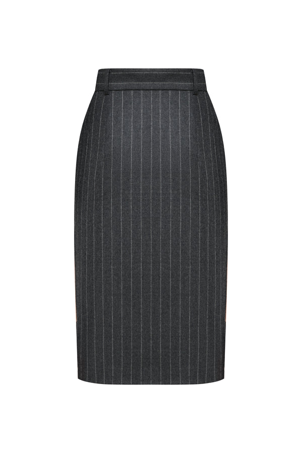 Спідниця Grey Wool Stripe