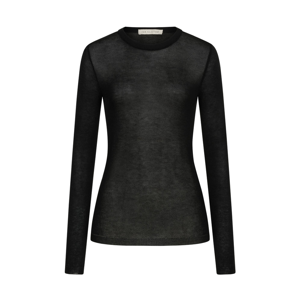 LONG SLEEVE BLACK FROM SUPERFINE YARN 