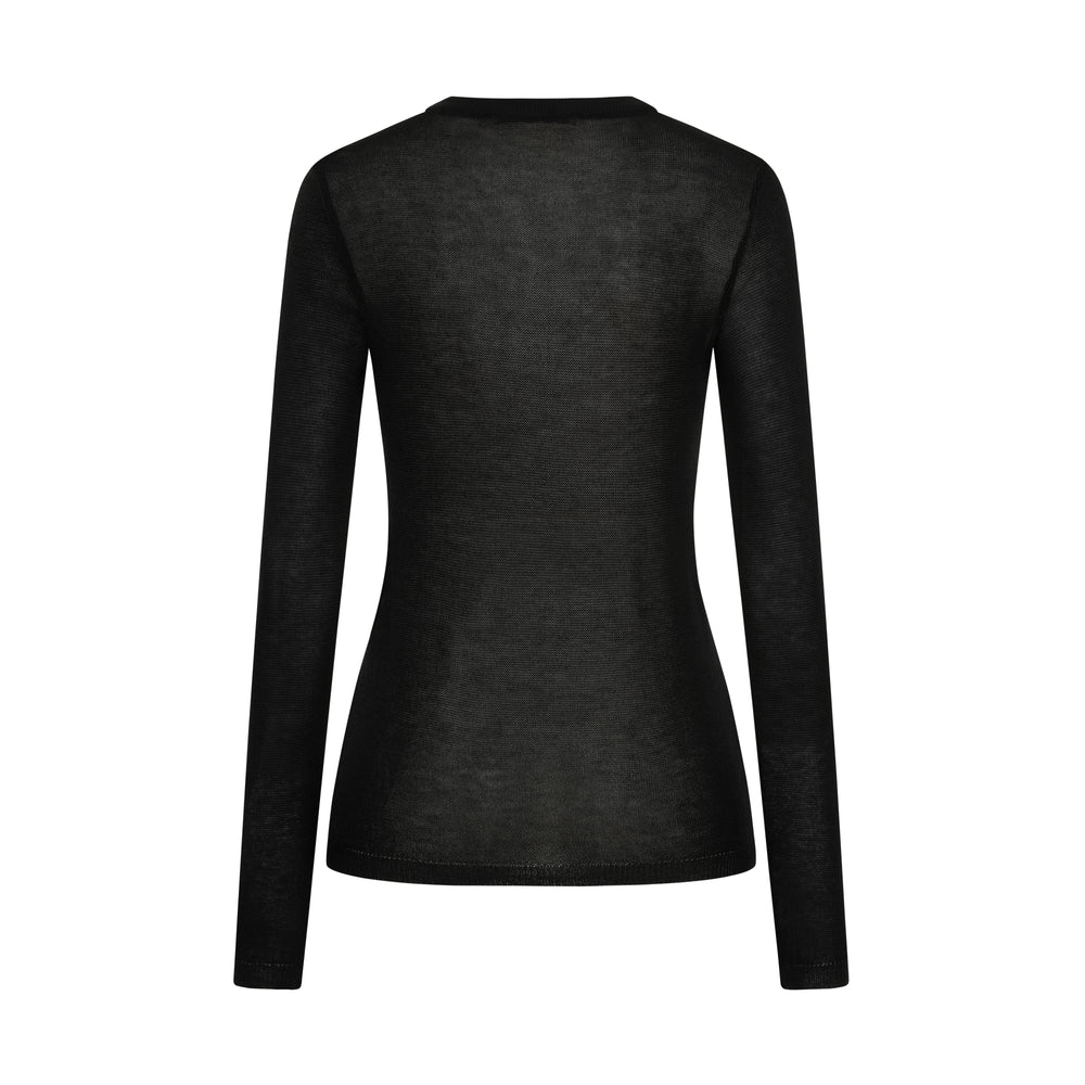 LONG SLEEVE BLACK FROM SUPERFINE YARN 
