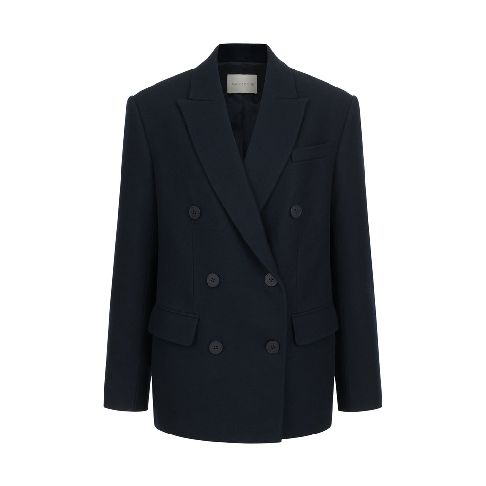 Dark navy cashmere jacket
