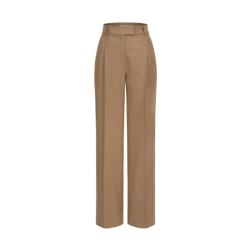 Camel cashmere trousers