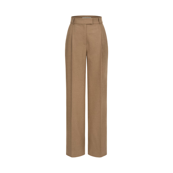 Camel cashmere trousers