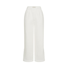 White sweatpants with slits