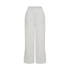 Grey sweatpants with slits
