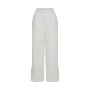 Grey sweatpants with slits