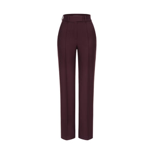 Burgundy flared pants