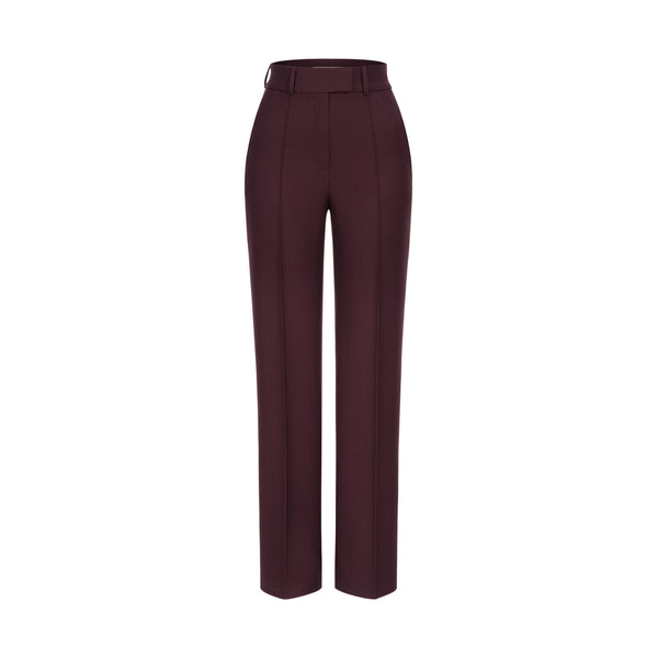 Burgundy flared pants