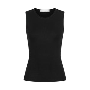 BASIC KNITTED TOP black 