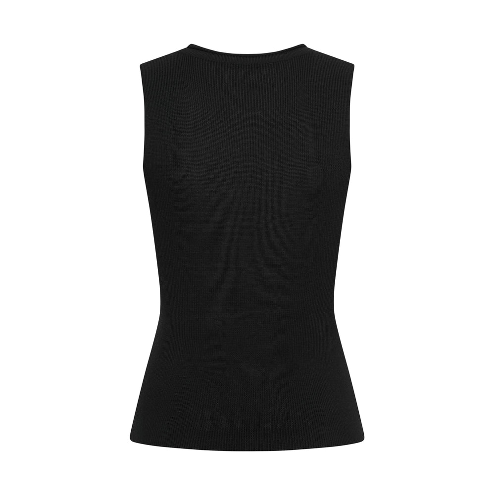 BASIC KNITTED TOP black 