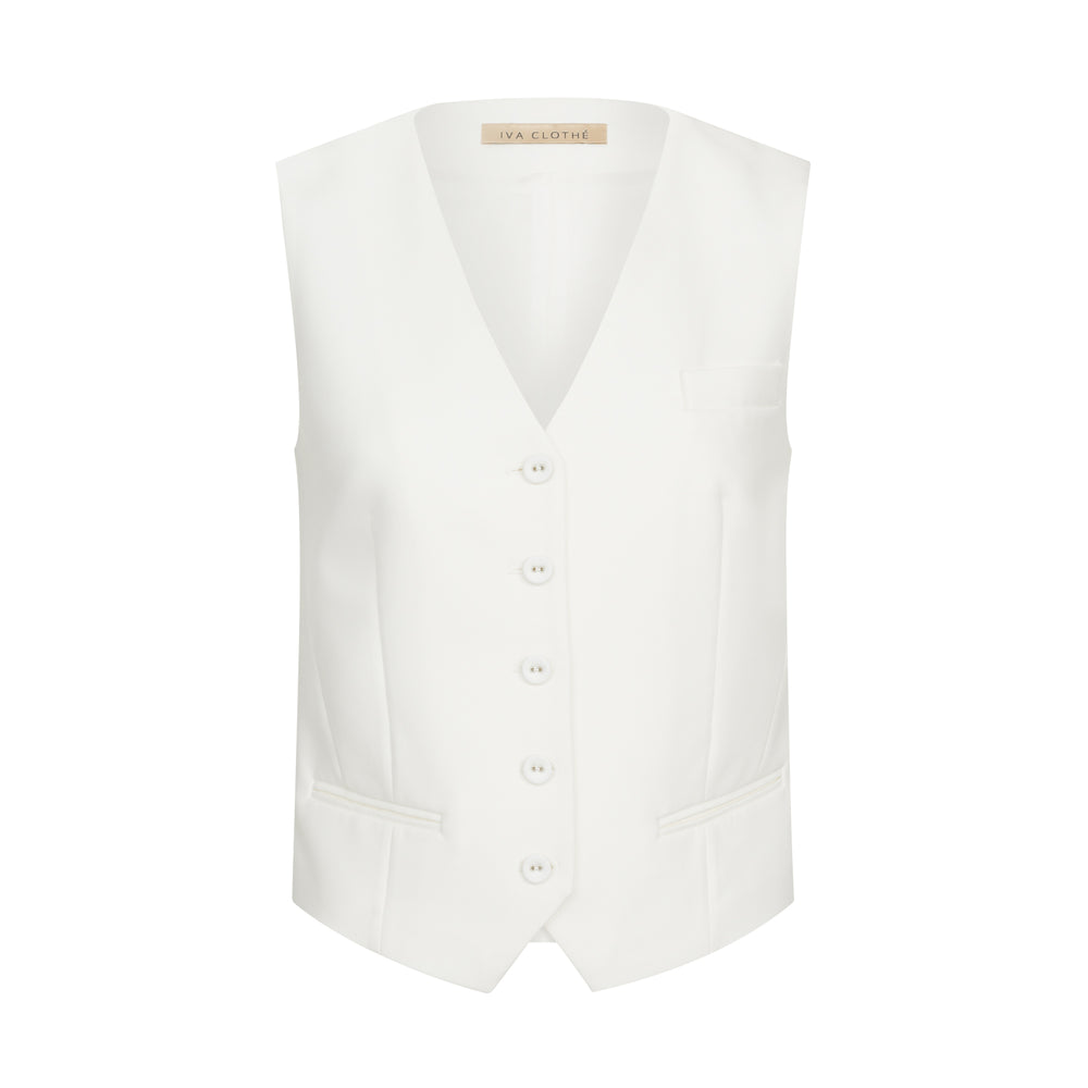 WHITE CLASSIC VEST 