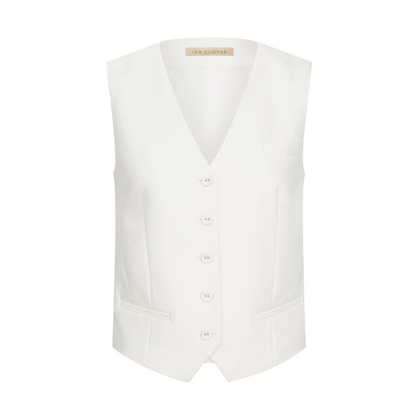 WHITE CLASSIC VEST 